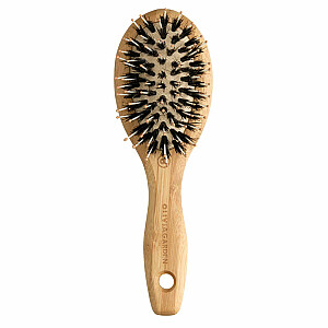 OLIVIA GARDEN Комбинированная щетка Bamboo Touch Detangle с щетиной кабана для распутывания волос S