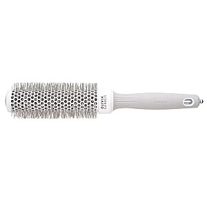 OLIVIA GARDEN Expert Blowout Speed Кисть для сушки и укладки волос с волнистой щетиной Белый Серый 35 мм