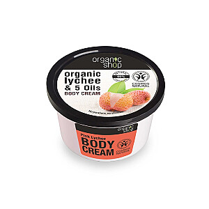 Organic Lychee & 5 Oils Body Cream ķermeņa krēms ar ličī smaržu 250ml