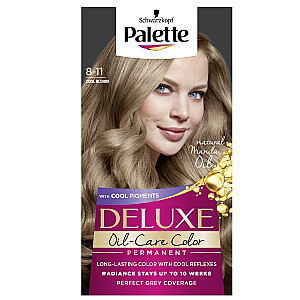 PALETTE Deluxe Oil-Care Color pastāvīgā matu krāsa ar mikroeļļām 8-11 Cool Blonde