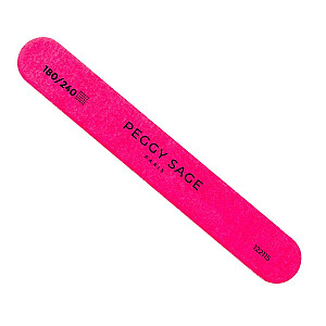 PEGGY SAGE 2-Way Mini Пилочка для ногтей двусторонняя 180/240 Розовый Неон