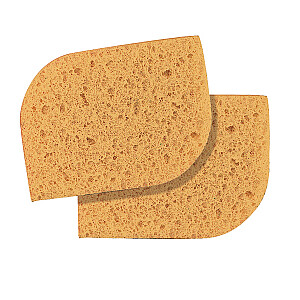 PEGGY SAGE Natural Cleansing Sponge натуральный спонж для снятия макияжа 2 шт.