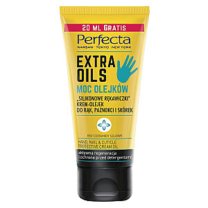 Крем-масло для рук, ногтей и кутикулы PERFECTA Body Extra Oils Silicone Gloves 80мл