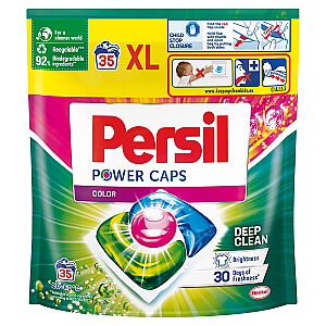 PERSIL Power Caps Krāsainās veļas kapsulas 35 gab.