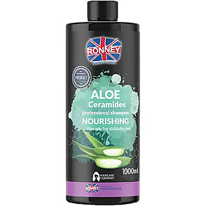 RONNEY Aloe Ceramines Professional Shampoo Nourishing Therapy For Dull&amp;Dry Hair Šampūns sausiem un blāviem matiem 1000ml