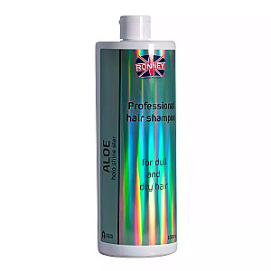 RONNEY Aloe Holo Shine Star profesionālais šampūns blāviem un sausiem matiem, mitrinošs šampūns blāviem un sausiem matiem, 1000 ml
