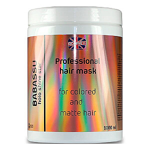 RONNEY Babassu Holo Shine Star Профессиональная маска для окрашенных и матовых волос энергетическая маска для окрашенных и матовых волос 1000мл