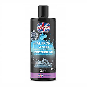 RONNEY Hyaluronic Complex Professional Shampoo Moistruizing Therpay For Dry &amp; Damages Шампунь для сухих и поврежденных волос с гиалуроновой кислотой 300мл