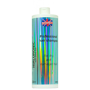 RONNEY Hialuronic Holo Shine Star Professional Hair Shampoo For Dry And поврежденных волос увлажняющий шампунь для сухих и поврежденных волос 1000мл