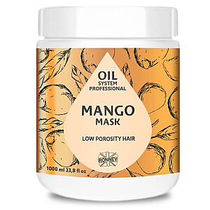 RONNEY Professional Oil System Low Prosity matu maska zemas porainības matiem Mango 1000ml