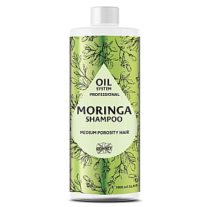 RONNEY Professional Oil System Medium Prosity Matu šampūns vidēji porainiem matiem Moringa 1000ml