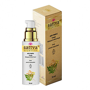 SATTVA Anti Acne & Pimple Cream veido kremas nuo spuogų 50ml