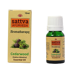 SATTVA Ājurvēdas aromterapijas ciedra ēteriskā eļļa 10 ml