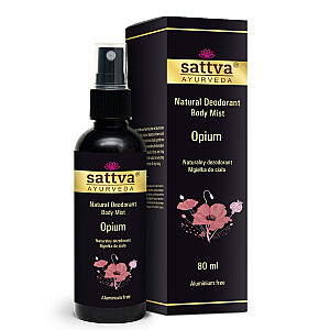 SATTVA Natural Deodorant Body Mist натуральный дезодорант в виде тумана Opium 80мл