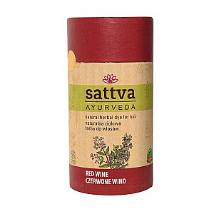 SATTVA Натуральная травяная краска для волос натуральная травяная краска для волос Красное вино 150г