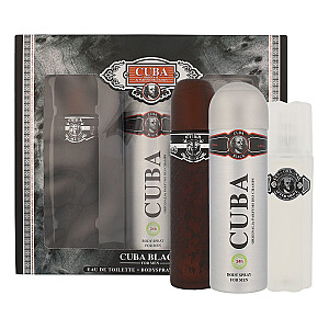 SET CUBA ORIGINAL Cuba Black EDT aerosols 1 ml + DEO aerosols 200 ml + ASB 100 ml