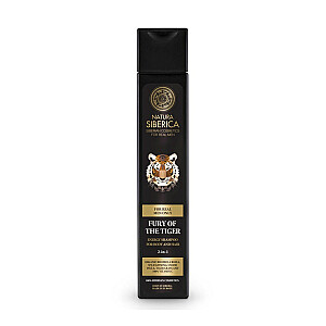 SIBERICA PROFESSIONAL Men Fury Of The Tiger Energy Shampoo enerģijas šampūns ķermenim un matiem 250ml