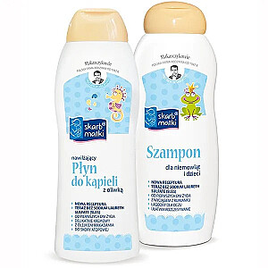 MOTHER&#39;S TREASURE SET увлажняющая жидкость для ванн 250мл + шампунь для младенцев и детей 250мл