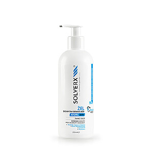 SOLVERX Atopic Skin veido ir akių prausimosi gelis atopinei odai 200ml