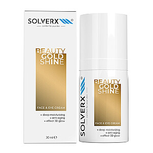 SOLVERX Beauty Gold Shine sejas un acu krēms 30ml