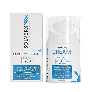 SOLVERX Deep H2O+ dieninis kremas 50ml