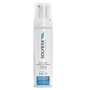 SOLVERX Deep H2O+ attīrošas sejas putas 200ml