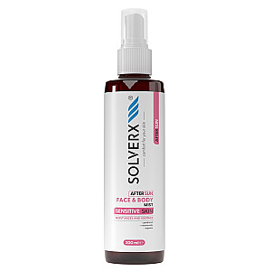 SOLVERX Sensitive Skin After Sun nomierinoša migla sejai un ķermenim, 200 ml