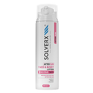 SOLVERX Sensitive Skin After Sun nomierinošs balzams sejai un ķermenim 200ml