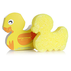 SPONGELLE Sponge Animal Kids, kas samērcēts ar Duck ķermeņa mazgāšanas ziepēm bērniem