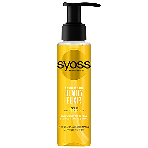SYOSS Beauty Elixir eliksīrs sausiem, bojātiem un krāsotiem matiem ar Absolute eļļu 100ml