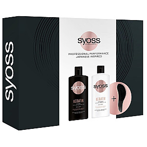 SYOSS SET Keratin Shampoo шампунь для слабых и ломких волос 440мл + Кондиционер Keratin Conditioner для слабых и ломких волос 440мл