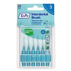 Tarpdančių šepetėlis TEPE Orinal Interdental Brush 0,6mm 6 vnt.