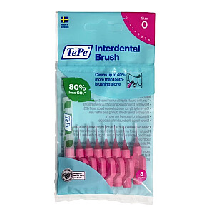 TEPE Original Interdental šepetėliai 0,4mm Pink 8 vnt.