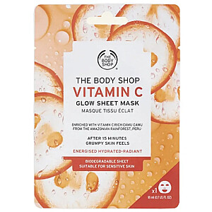 THE BODY SHOP Glow Sheet Mask sejas maska 18 ml