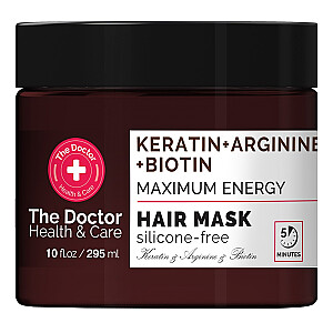 THE DOCTOR Health &amp; Care stiprinoša matu maska Keratīns + Arginīns + Biotīns 295ml