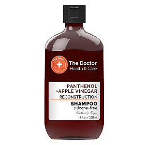 THE DOCTOR Health &amp; Care atjaunojošs matu šampūns Ābolu sidra etiķis + Pantenols 355ml
