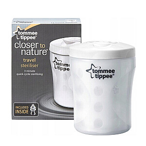 TOMMEE TIPPEE Closer To Nature mikroviļņu pudeļu sterilizators balts