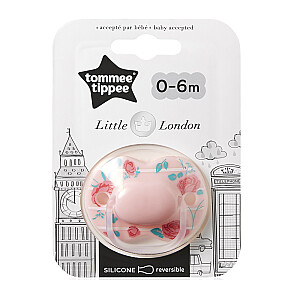 TOMMEE TIPPEE Little London симметричная пустышка для девочек 0–6 мес.