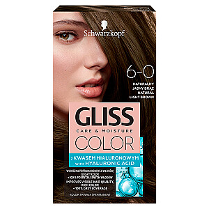 Matu krāsa GLISS Color Care &amp; Moisture 6-0 Natural Light Brown