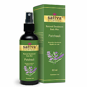 SATTVA Natural Deodorant Body Mist dabīgais dezodorants miglas pačūlijas veidā 80ml