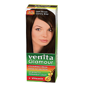 Окрашивающая краска для волос VENITA Glamour 3/0 Темно-коричневый 100мл