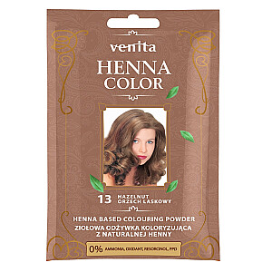 VENITA Henna Color augu kondicionētājs-krāsviela ar dabisko hennu 13 Lazdu rieksti 25g