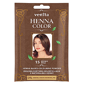 VENITA Henna Color augu kondicionētājs-krāsviela ar dabīgo hennu 15 Brown 25g