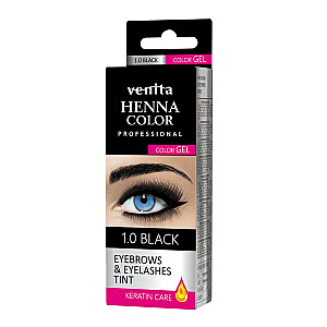 VENITA Professional Henna Color Gel гель-краска для бровей и ресниц 1.0 Черный 