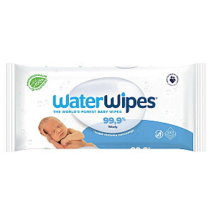 WATERWIPES Baby Wipes mitrās salvetes bērniem 60 gab.