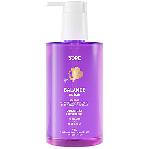 YOPE Balance My Hair Šampūns taukainai galvas ādai ar skābēm 300ml