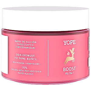 YOPE Boost My Hair kaukė pažeistiems plaukams su biokeramidais 250ml