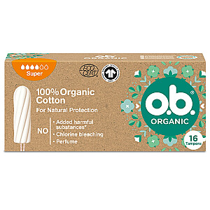 OB Organic tampons Super 16gab.