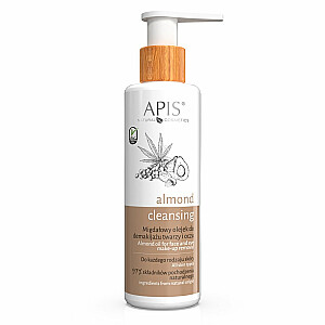 APIS Mandeļu attīrošā mandeļu eļļa grima noņemšanai un sejas mazgāšanai visiem ādas tipiem 150ml