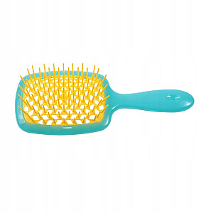 JANEKE Superbrush парикмахерская щетка для распутывания волос Бирюзово-Желтый